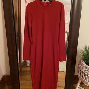 HYFVE Red Ribbed Dress